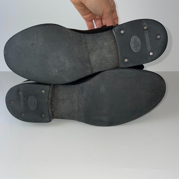 Madewell Biker Boot Moto Brass Strap Ankle Bootie Black Leather Womens 7.5 03827 - Picture 9 of 14